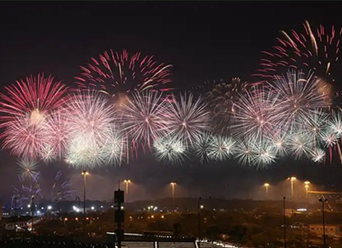 泗水县焰火晚会